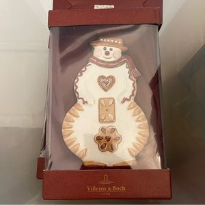 Villeroy & Boch Christmas Ginger Fantasy Candleholder Frosty Snowman #3977